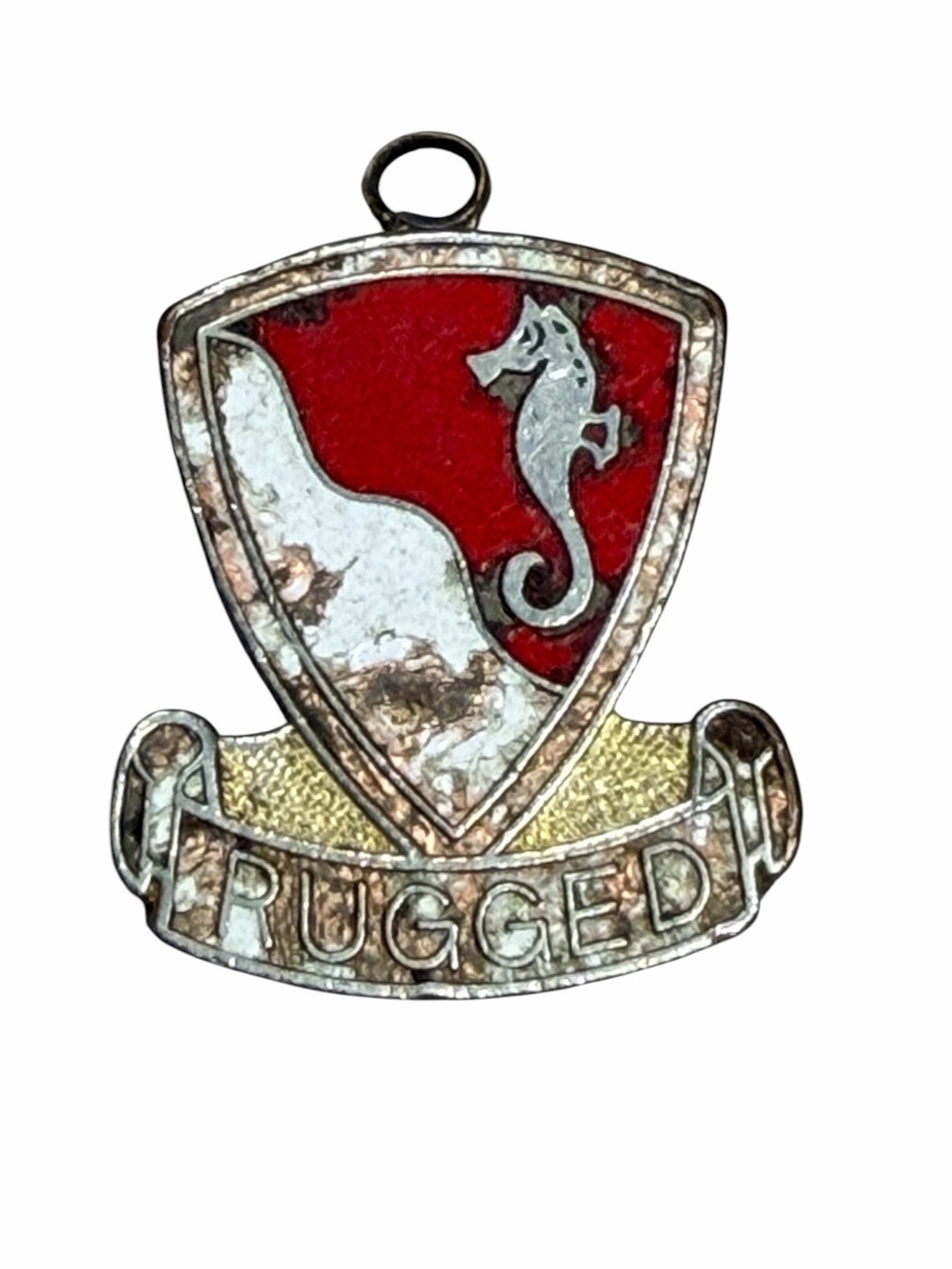 10/$25🦋 Vintage U.S. Army 36th Engineer Battalion Unit Crest Pendant